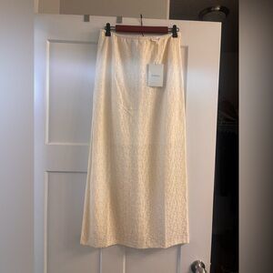 Cream lace skirt - Bohme size small